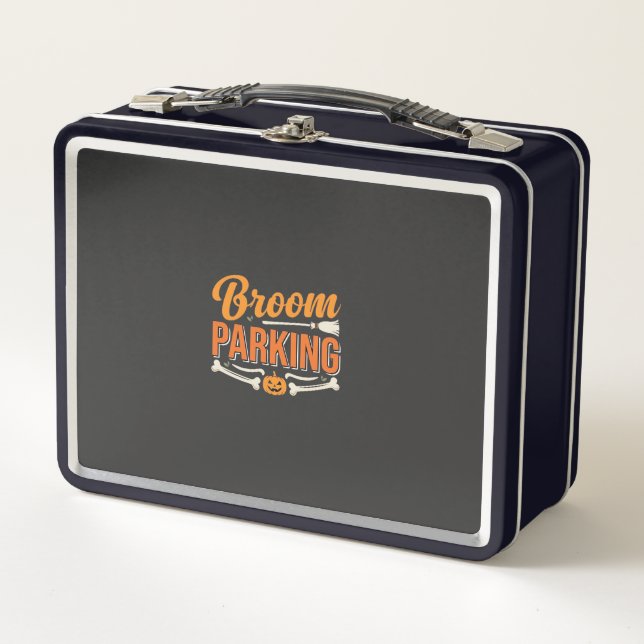 Lunch Box Conception de vecteur de parking balai Halloween_1 (Devant)