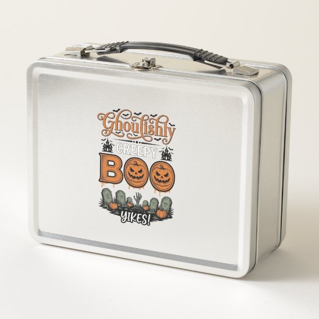 Lunch Box Conception de vecteur effrayant mignon de petit Bo (Devant)