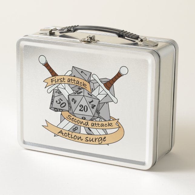 Lunch Box Conception des dés de combat (Devant)