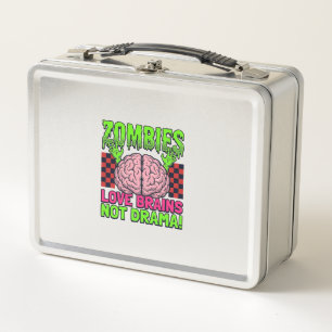 Lunch Box Conception d'horreur vintage Amour de zombies cerv