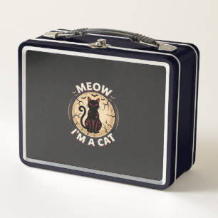 Lunch Box Conception graphique de chat Meow Halloween_1