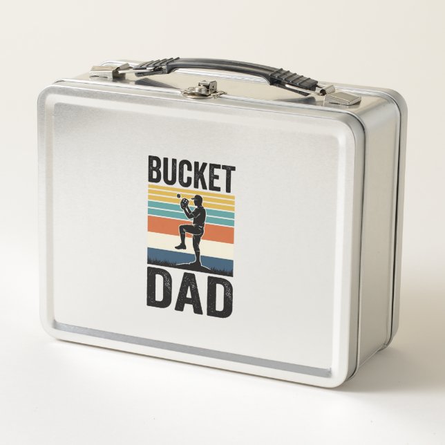 Lunch Box Conception vectorielle de papa de seau de baseball (Devant)