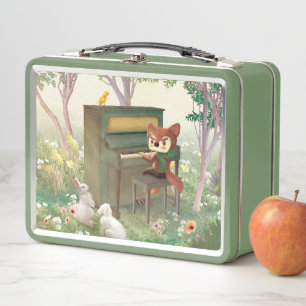 Lunch Box Concert de piano Forest: Iron T. Fox & Bunnies Art