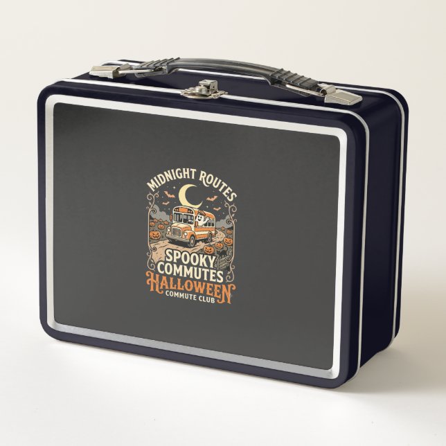 Lunch Box Conducteur de bus Halloween Route de minuit (Devant)