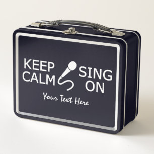 Lunch Box Conserver le calme et la chanson sur le texte pers