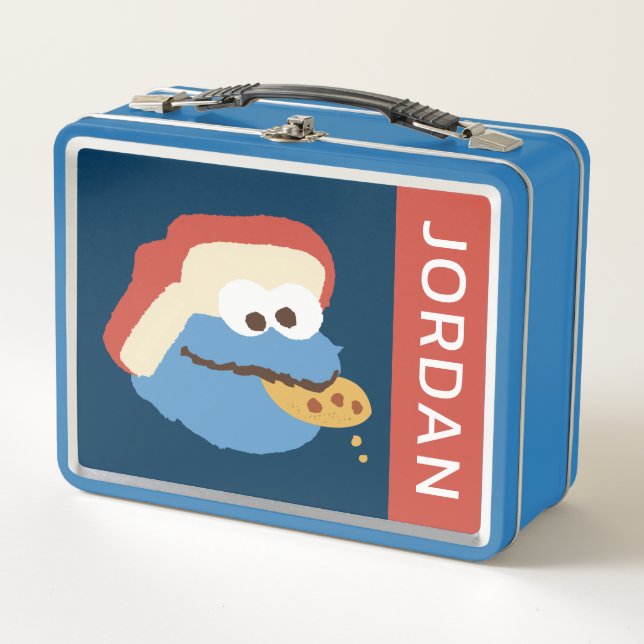 Lunch Box Cookie Monster Camp Cookies | Ajouter Votre Nom (Devant)