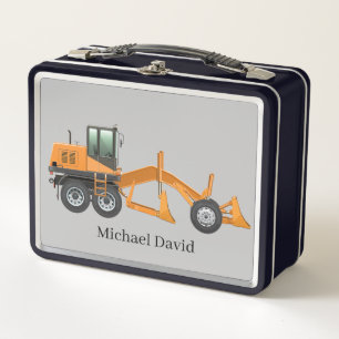 Lunch Box cool garçons construction digger ajouter nom