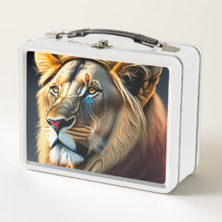 Lunch Box Cool Lion King Painting Art