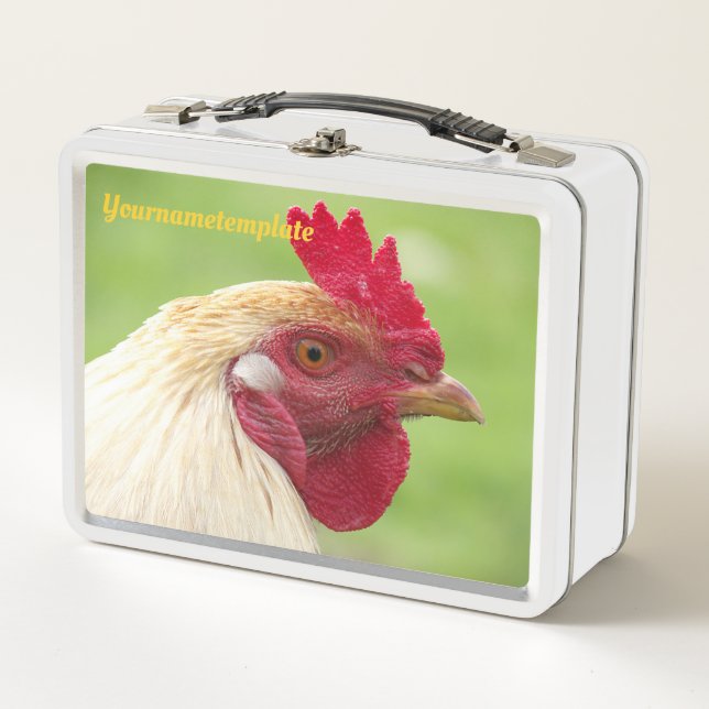 Lunch Box coq, poulet, animal, oiseau, design, ferme, (Devant)