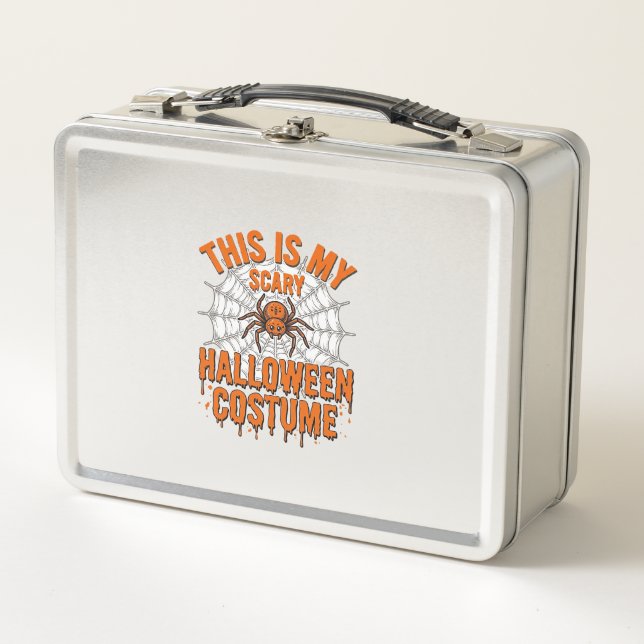Lunch Box Costume Halloween effrayant Toile d'araignée Desig (Devant)