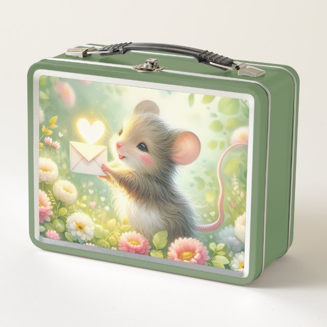 Lunch Box Cottage Mouse Love Letter Meadow (Devant)