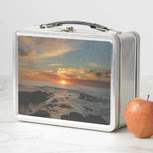 Lunch Box Coucher de soleil à San Diego II, paysage marin ca