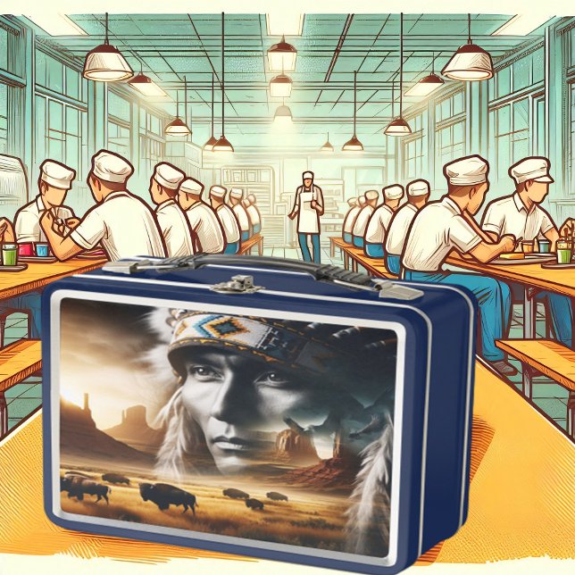 Lunch Box Coucher de soleil de guerrier éternel (Créateur téléchargé)