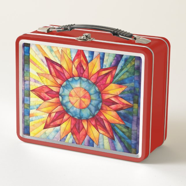 Lunch Box Couette de médaillon Sunburst (Devant)