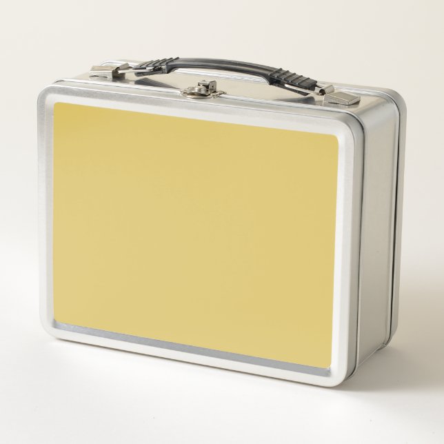 Lunch Box Couleur solide crème or (Devant)