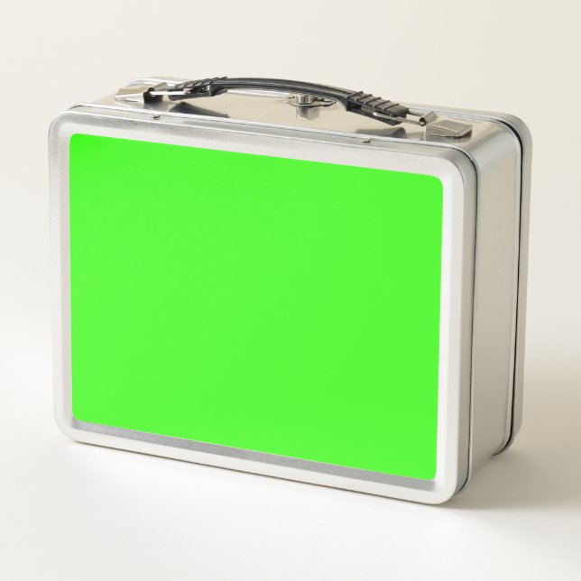 Lunch Box Couleur solide verte néon (Dos)