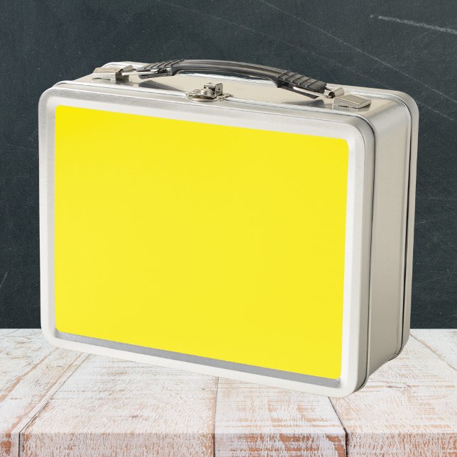 Lunch Box Couleur uni jaune canari (Créateur téléchargé)