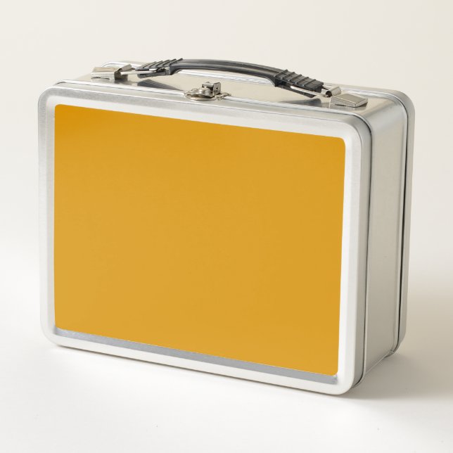 Lunch Box Couleur Uni Or Récolte (Devant)