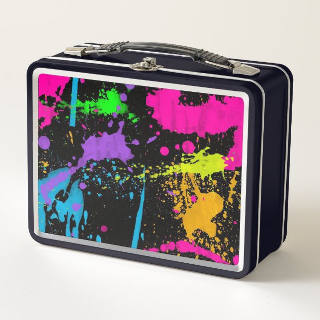 Lunch Box Couleurs éclaboussées de peinture fraîche (Devant)