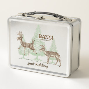 Lunch Box Coup ! Juste badinant ! Cerfs communs de chasse