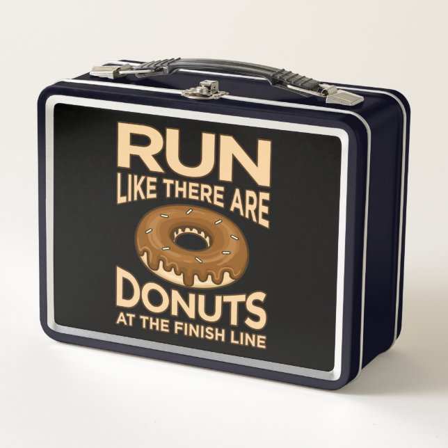 Lunch Box Courez Comme Il Y A Des Donuts Marathon Runner (Devant)