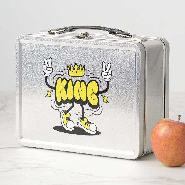 Lunch Box Couronne de graffiti de style King Street (En situation)