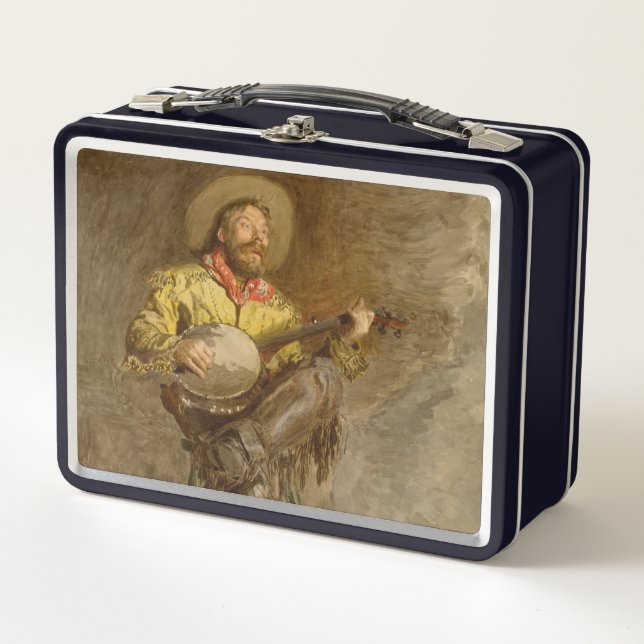 Lunch Box Cowboy espagnol chantant avec une chanson de piste (Devant)