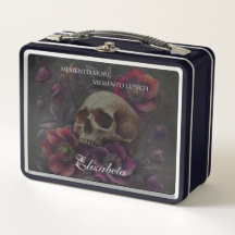 Crâne Memento Mori avec des fleurs