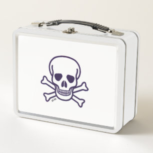 Lunch Box Crâne n Bones blanc lunbox