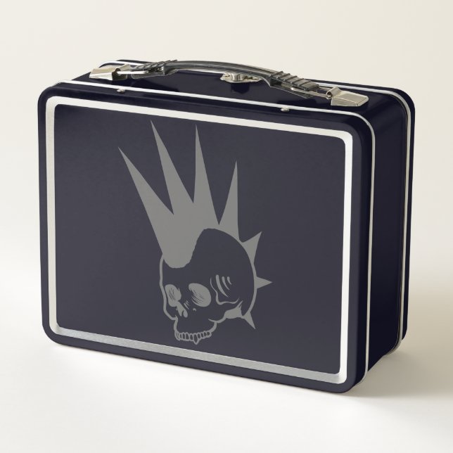 Lunch Box Crâne sans mâchoire Punk personnalisable (Dos)