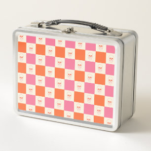 Lunch Box Crânes de tableau de bord en rose, orange et crème