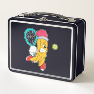 Lunch Box Crayon au tennis avec raquette de tennis