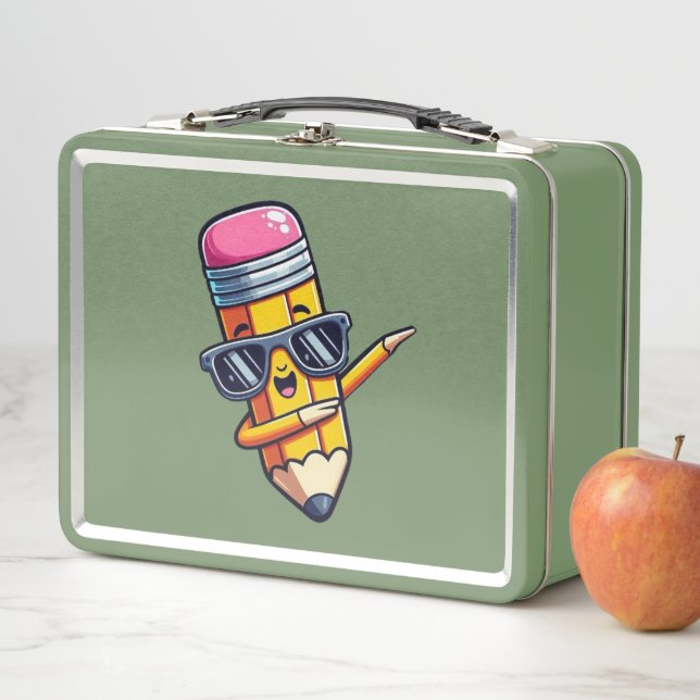 Lunch Box Crayon Dabbing de la Rentrée Scolaire (En situation)