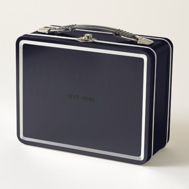 Lunch Box Créez Votre Propre Conception Personnalisée Gris F (Devant)