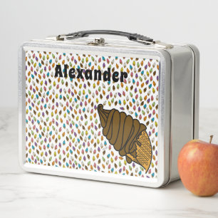Lunch Box Crème glacée Colorée Chocolat Texte Personnalisé