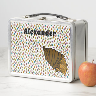 Lunch Box Crème glacée Colorée Chocolat Texte Personnalisé