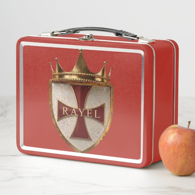 Lunch Box Crête de Rayel rouge (En situation)