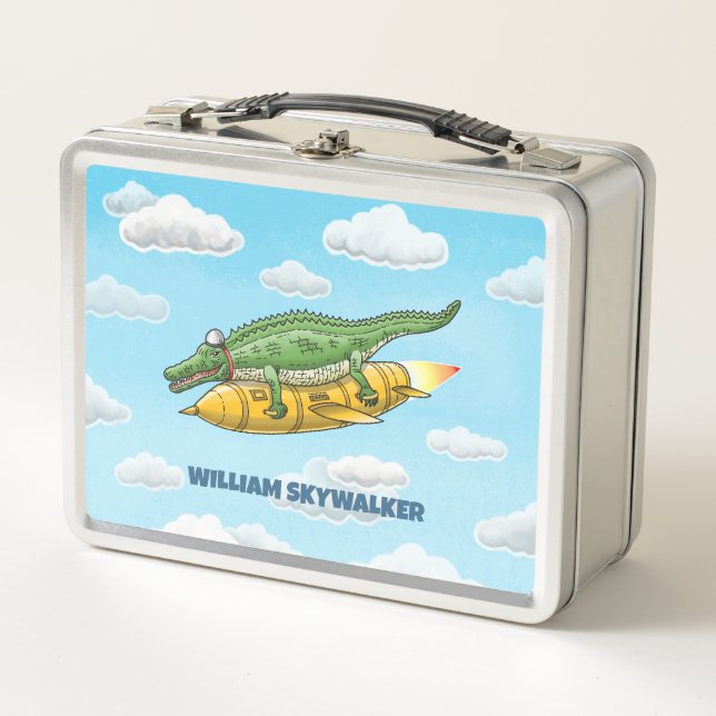 Lunch Box Crocodile Fusée (Devant)
