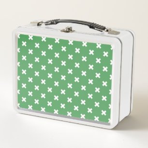 Lunch Box Croix blanche sur le vert