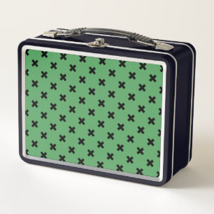 Lunch Box Croix noire sur le vert