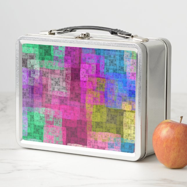 Lunch Box cubes Abstraits (En situation)