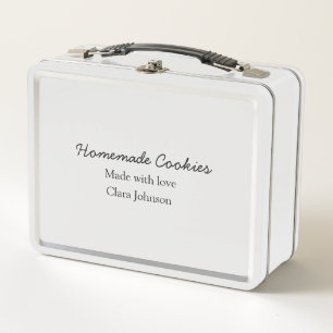 Lunch Box Cuisiniers maison ajoutez votre texte nom personna