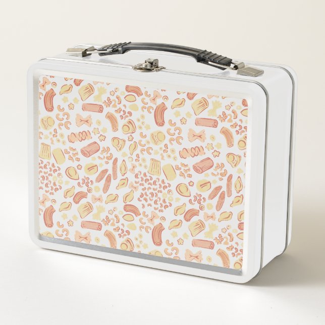 Lunch Box CUITS ITALIENS Le mignon motif de pâtes italiennes (Devant)