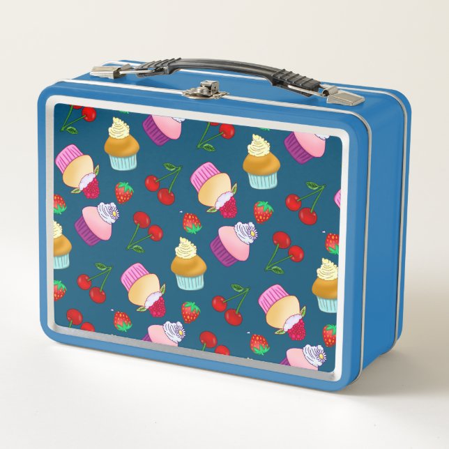 Lunch Box Cupcake Muffin Fraise Cerise Sweet Candy (Devant)