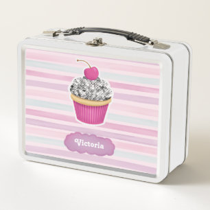 Lunch Box Cupcake rose Fille mignonne