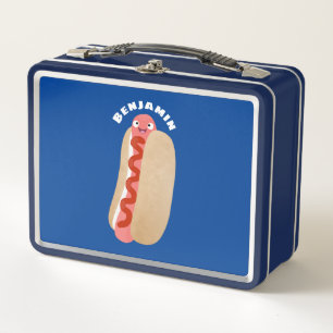 Lunch Box Curieux hot dog Weiner dessin animé