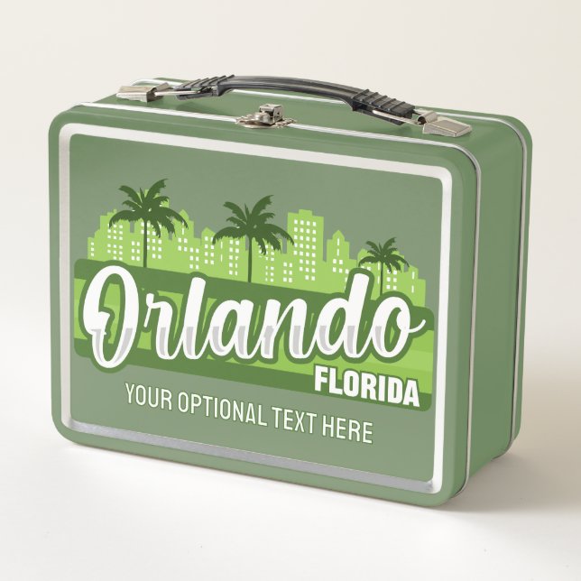 Lunch Box Custom Text Orlando Florida (Devant)