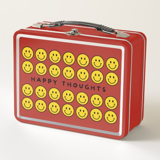 LUNCH BOX CUSTOMISÉ HAPPY THOUGHTS DÉJEUNER BOX (Devant)