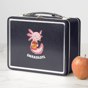 Lunch Box Cute Axolotl Lover Snaxolotl Kawaii