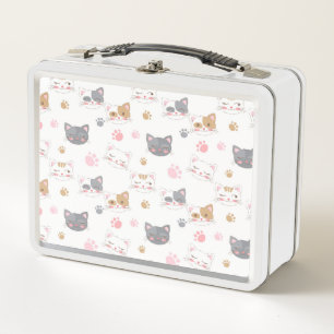 Lunch Box Cute chat face chats souriants motif